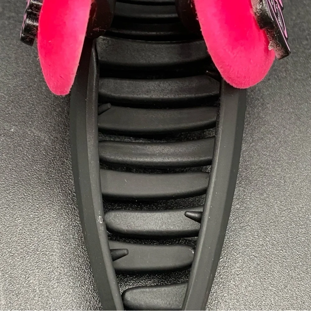 Barbie Black Matte and Hot Pink 5in Hair Claw Clip- NWOT